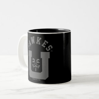 FawkesU Gray Face Mug à deux tons