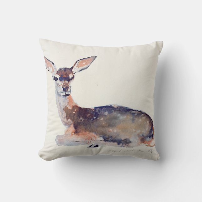 Fawn 2003 throw pillow (Front)