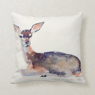 Fawn 2003 throw pillow