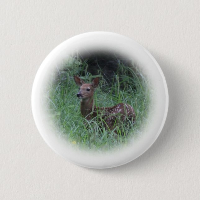 Fawn 2 Inch Round Button (Front)