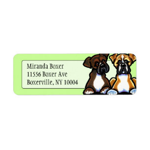 Fawn and Dark Brindle Boxer Studio Mint