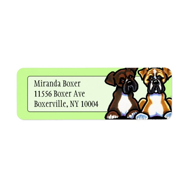Fawn and Dark Brindle Boxer Studio Mint (Front)