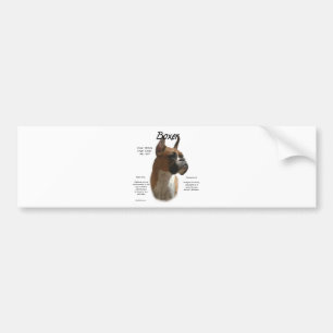 Fawn Boxer History Bumper Sticker