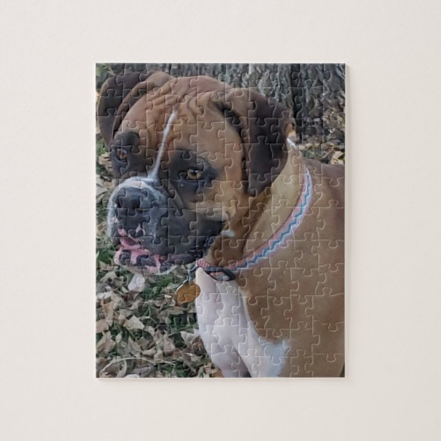 Fawn Boxer Puppy Puzzle- Boxer Dog Puzzles (Vertical)