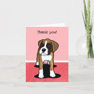 Fawn Boxer  Thank You Card