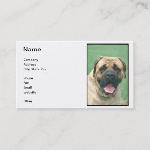 Fawn Bullmastiff Business Card