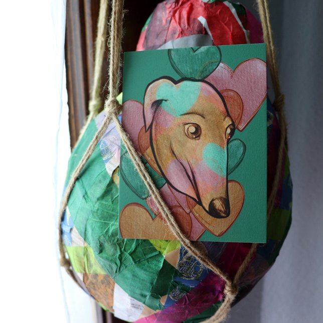 Fawn Colour Greyhound Adoption Art Greyhounds      Postcard (Creator Uploaded)