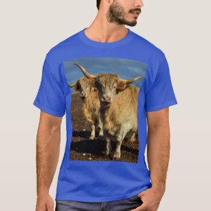 Fawn Coloured Highland Cows, T-Shirt
