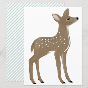 Fawn, cut out invitation