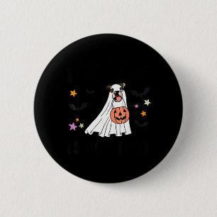 Fawn English Bulldog Is Boo Dog Lover Halloween 2 Inch Round Button