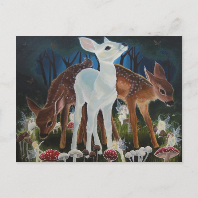 Fawn Faery Ring Postcard (Front)