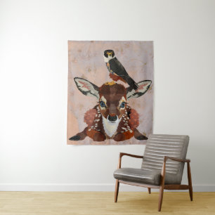 FAWN & FALCON TAPESTRY