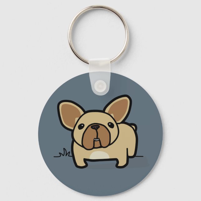 Fawn Frenchie Keychain (Front)