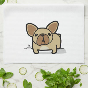 Fawn Frenchie Kitchen Towel
