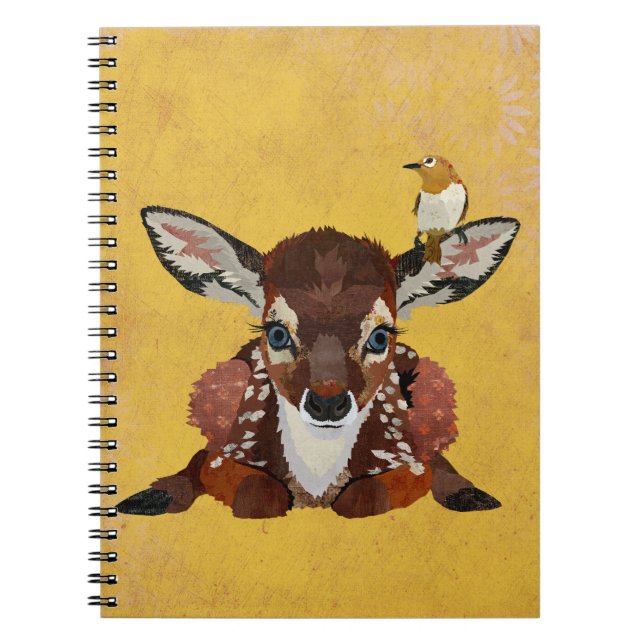 FAWN & GOLDEN BIRD NOTEBOOK (Front)