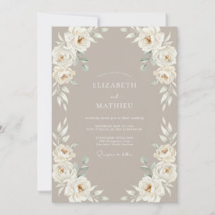 Fawn Graceful Classic Wedding Invitation