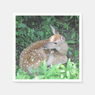 Fawn In The Forest Paper Napkin