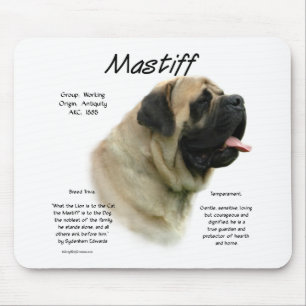Fawn Mastiff History  Mouse Pad