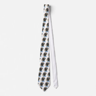 Fawn Mastiff Name Tiled Tie