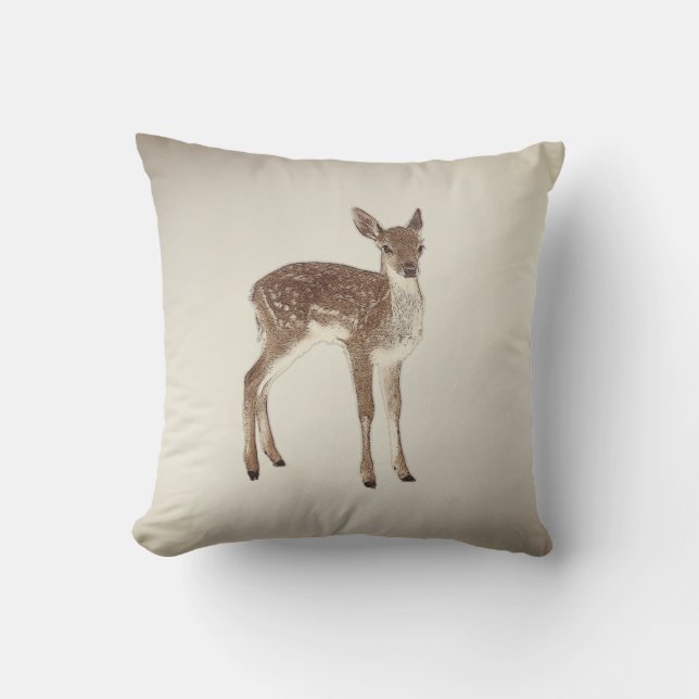 Fawn Outdoor Pillow (Front)