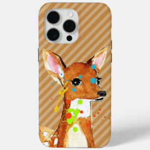 Fawn Paint Splats Abstract Deer iPhone 7 iPhone 15 Pro Max Case