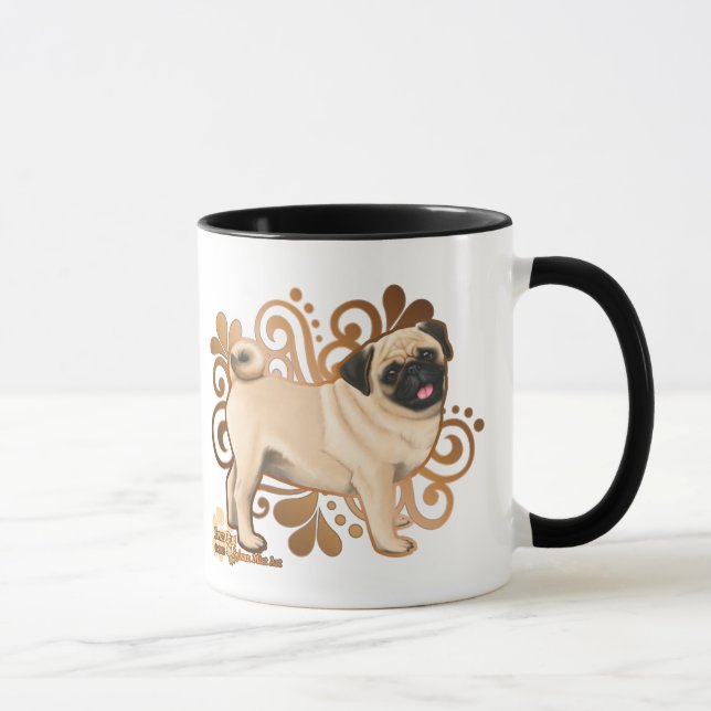 Fawn Pug Mug (Right)