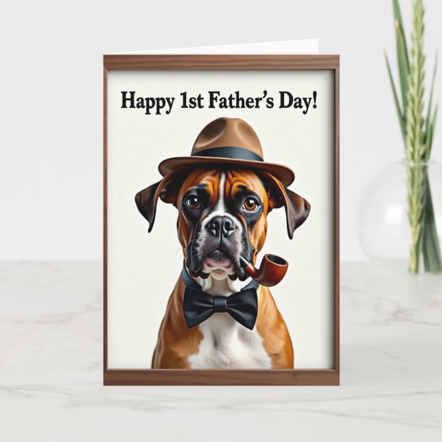 Fawn Pup First Fathers Day Card (Front)