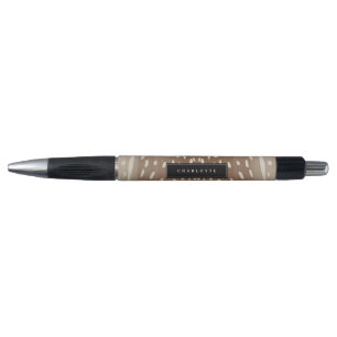 Fawn Spots Baby Deer Animal Print Custom Name Pen
