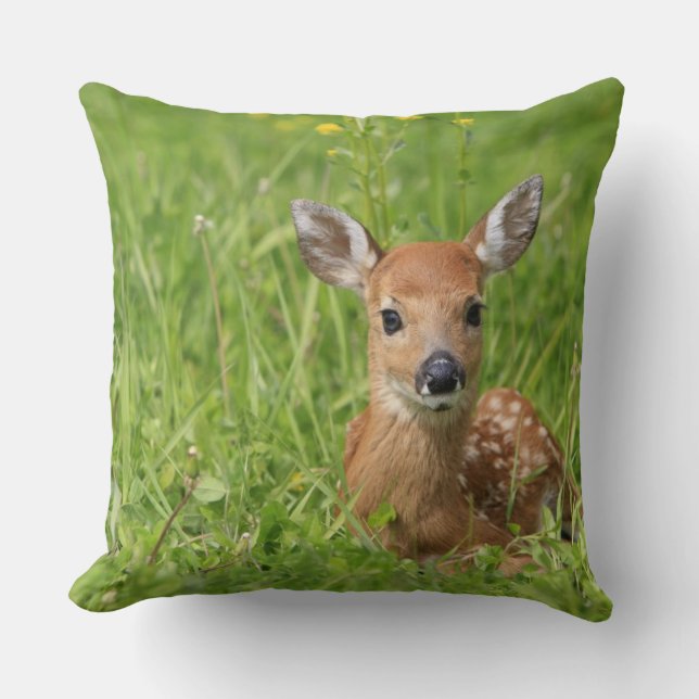 Fawn Throw Pillow (Front)