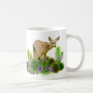 Fawns in Grass Coffee Mug