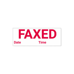 Faxed Self Inking Rubber Stamp
