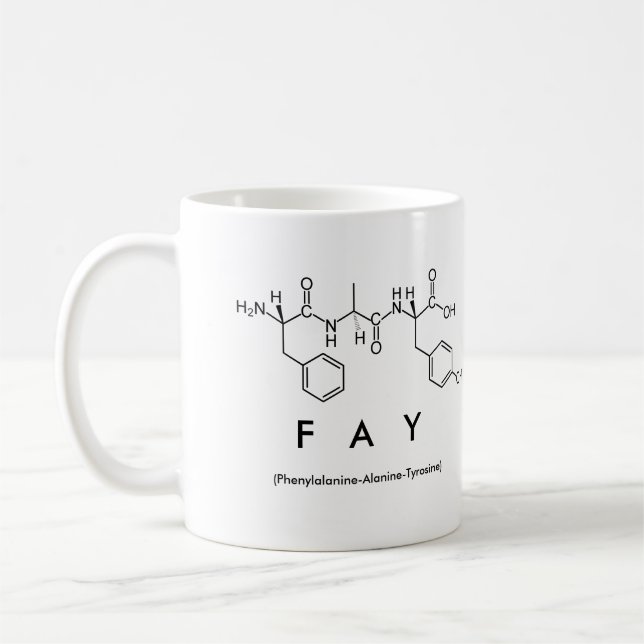 Fay peptide name mug (Left)