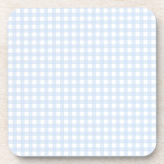 Faye and Lauren Baby Blue Gingham Coaster