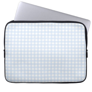 Faye and Lauren Blue Gingham Laptop Sleeve