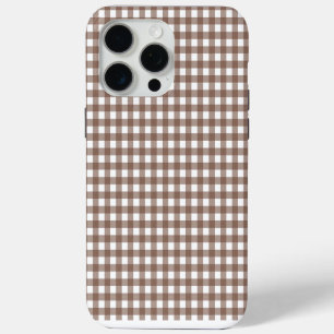Faye and Lauren Brown Gingham iPhone 15 Pro Max Case