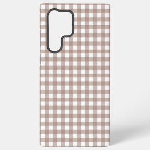 Faye and Lauren Brown Gingham Samsung Galaxy Case