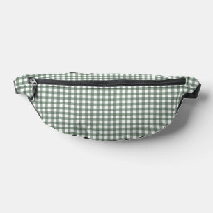 Faye and Lauren Dark Green Gingham Fanny Pack