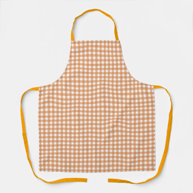 Faye and Lauren Fall Gingham Apron (Front)