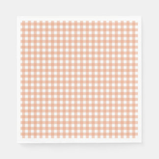 Faye and Lauren Fall Light Brown Gingham Napkin