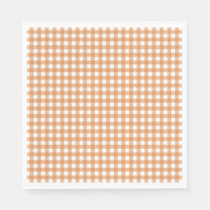Faye and Lauren Fall Orange Gingham Napkin