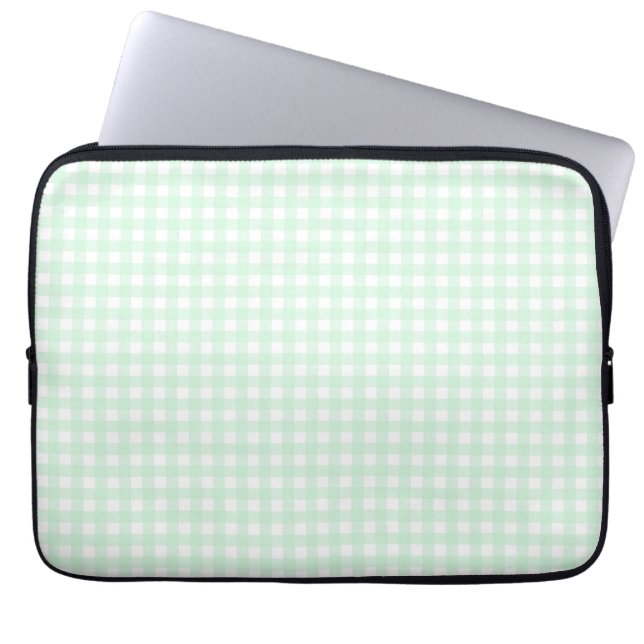 Faye and Lauren Green Laptop Sleeve (Front)