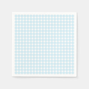 Faye and Lauren Light Blue Gingham Napkin