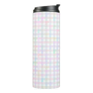Faye and Lauren Multicolor Gingham Thermal Tumbler