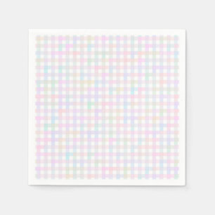 Faye and Lauren Pastel Gingham Multicolor Napkin