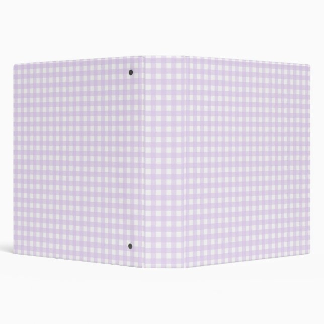 Faye and Lauren Pastel Purple Gingham Binder (Background)