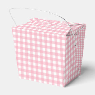  Faye and Lauren Pink Classic Buffalo Plaid Favor Box