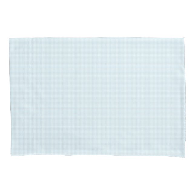 Faye Bright Blue Gingham Pillowcase (Front)