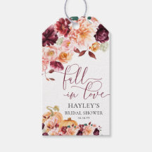 Faye Burgundy Fall In Love Autumn Bridal Shower