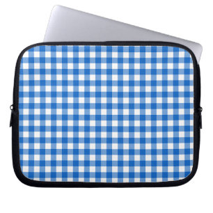 Faye & Lauren Blue Gingham Laptop Sleeve