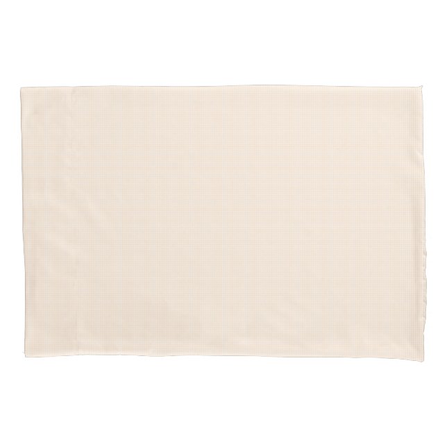 Faye Peach Gingham Pillowcase (Front)